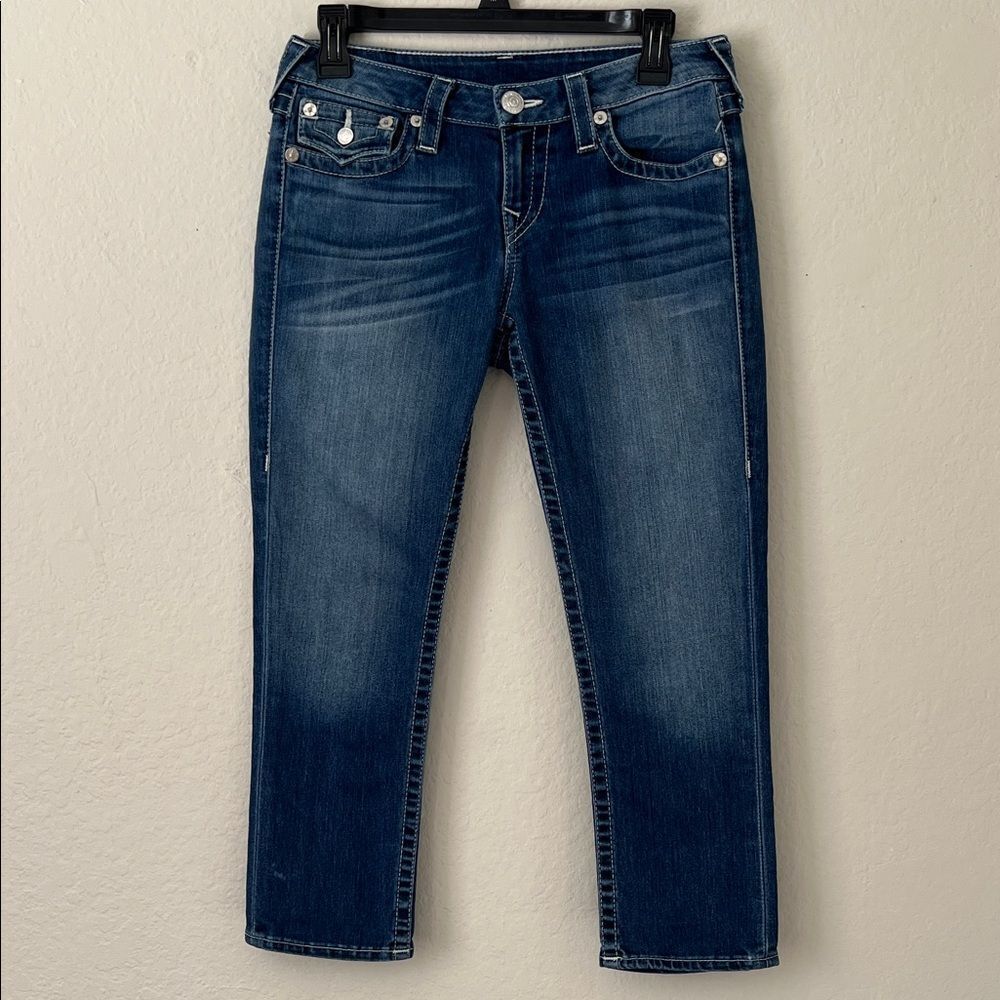 NWOT True Religion Rolled Capri Jeans in Size 27